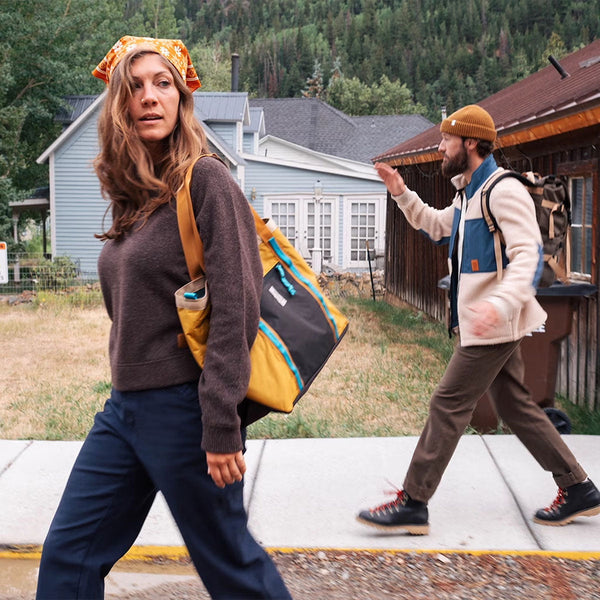 Mountain Utility Tote : Mustard/Forest