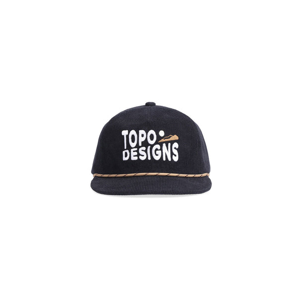 Corduroy Trucker Hat Sunrise : Black