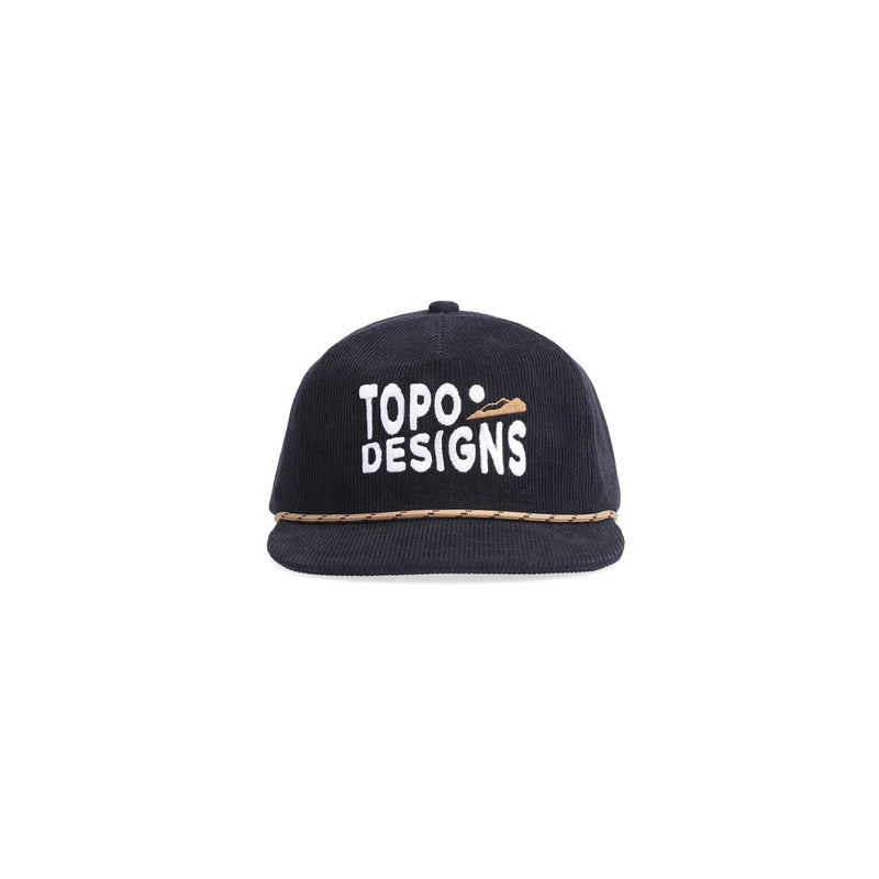 Corduroy Trucker Hat Sunrise : Black